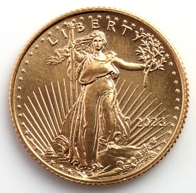 2023 GOLD 1/10 OZT OUNCE AMERICAN EAGLE BU COIN