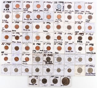 70 MINT ERROR COIN LOT DDO WOODY OFF CENTER MORE