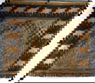 LARGE PICHWAI DEPICTING KRISHNA RASLILA