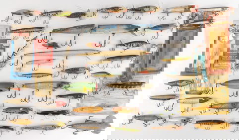 LOT 40 VINTAGE LURES HEDDON CREEK CHUB SMITHWICK