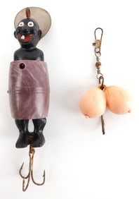 LOT OF 2 LEWD VINTAGE FISHING LURE SAM-BO