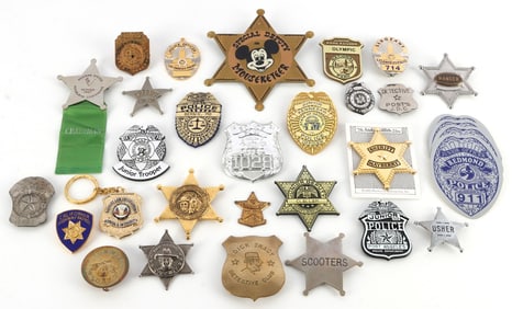 LARGE SELECTION OF JUNIOR POLICE BADGES