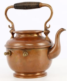 BRONZE KETTLE OR TEAPOT OF BRITISH ORIGIN