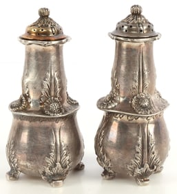 PAIR TIFFANY & CO. STERLING SALT & PEPPER SHAKERS