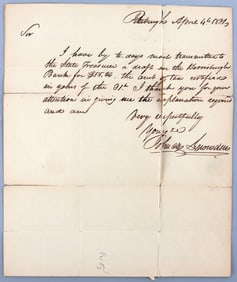 PITTSBURGH MAYOR JOHN SNOWDEN 1831 LETTER ALS