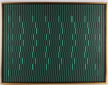 JULIAN STANCZAK 'DOUBLE FOCUS' 1963 PAINTING