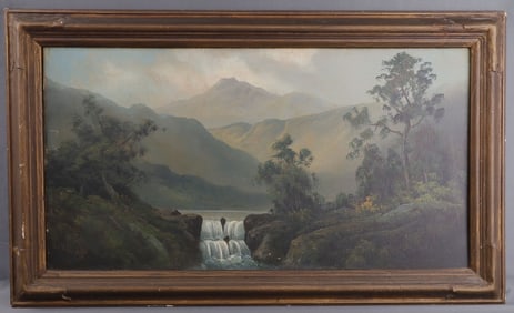 ANTIQUE LANDSCAPE BY AN UNKNOWN ARTIST
