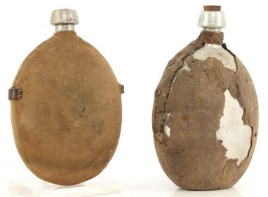 LOT OF 2 WWI WWII RARE OTTOMAN TURKISH CANTEENS