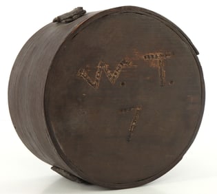 US WAR OF 1812 CHEESEBOX CANTEEN FLASK