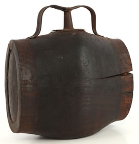 REVOLUTIONARY WAR WOOD KEG COLONIAL CANTEEN