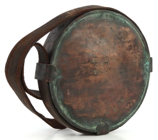US CIVIL WAR CONFEDERATE DRUM CANTEEN SHILOH SILAS