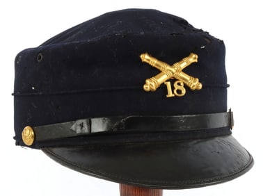 SPANISH AMERICAN CIVIL WAR US KEPI 18TH ARTILLERY