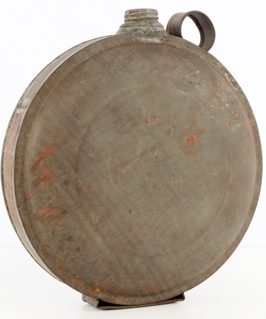 US CIVIL WAR UNUSUALLY LARGE CANTEEN: Possibly Confederate. Screw top. 9 3/8 X 1 1/4 inches. Period: Civil War & Indian Wars
