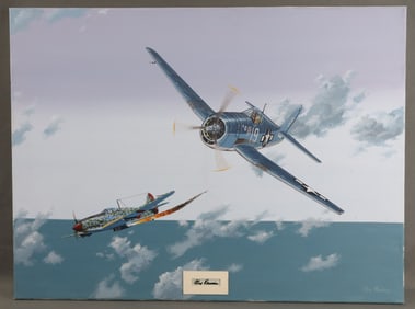ALEX VRACIU SIGNATURE ON RAY WADDEY PAINTING