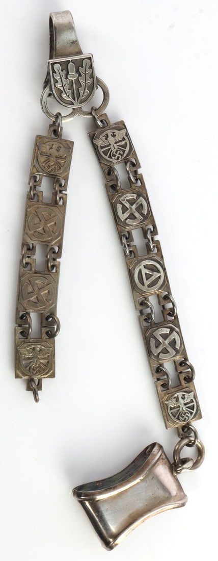 WWII GERMAN THIRD REICH NSKK DAGGER HANGER: Light wear. Unauthenticated, sold "as is."