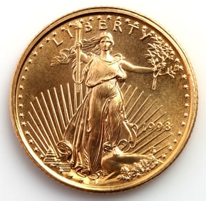 1998 GOLD 1/10 OZT OUNCE AMERICAN EAGLE BU COIN