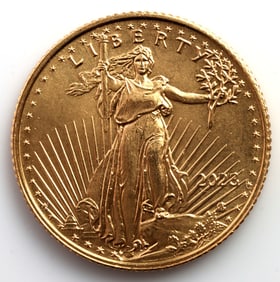 2023 GOLD 1/10 OZT OUNCE AMERICAN EAGLE BU COIN