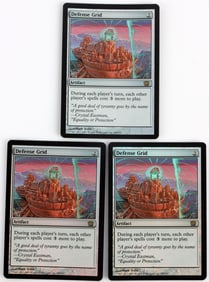 LOT OF 3 DEFENSE GRID MAGIC THE GATHERING FOIL