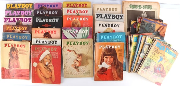 LOT 36 ISSUES PLAYBOY & HIGH TIMES 1970S MAGAZINES