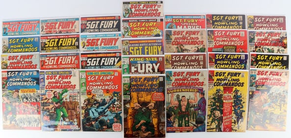 LOT OF 29 SGT FURY & HIS HOWLING COMMANDOS