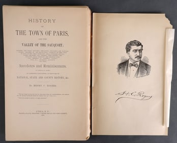 HISTORY OF PARIS & VALLEY OF SAUQUOIT ROGERS 1888