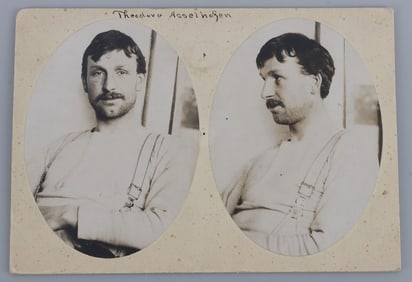 1903 CRIPPLE CREEK CRIMINAL SHERIFF MUGSHOT FORM
