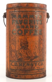 MAMMY'S FAVORITE BRAND COFFEE TIN 10 1/2 INCHES