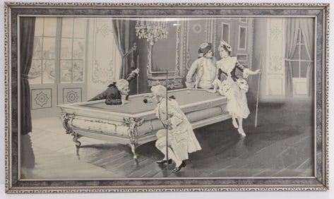 NEYRET FRERES BILLIARDS LESSON SILK STEVENGRAPH