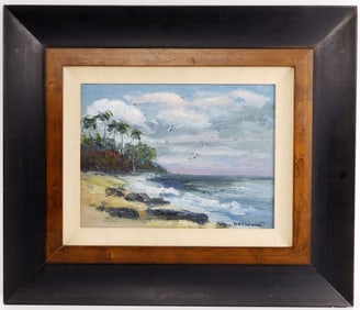 SKORUPSKY UKRANIAN OIL PAINTING OF FLORIDA COAST