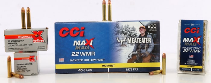 350 RDS .22 WMR 40GR JHP CCI MAXI-MAG RIMFIRE AMMO