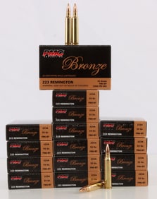 300 RDS .223 REM 55GR FMJ BT PMC BRONZE RIFLE AMMO