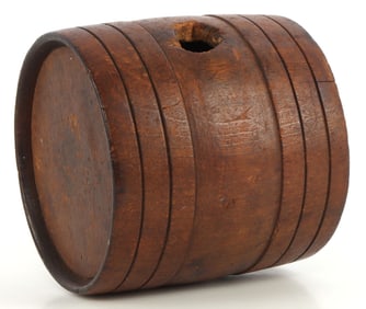 REVOLUTIONARY WAR WOOD RUNDLET CANTEEN