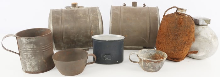 LOT OF 4 ANTIQUE CANTEEN & WATER CANS