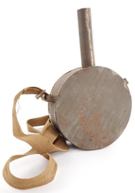 CIVIL WAR POWDER CAN W MEASURING CAP & STRAP