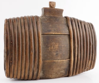 REVOLUTIONARY WAR WOOD STAVE CANTEEN