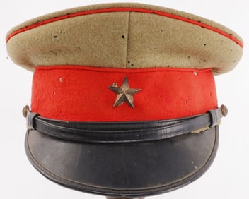 WWII IMPERIAL JAPAN IJA TYPE 45 ARMY VISOR CAP