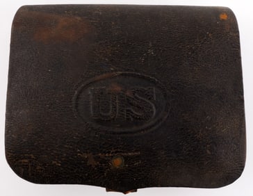 US CIVIL WAR UNION AMMO CARTRIDGE POUCH NAMED