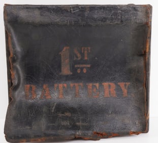 US CIVIL WAR LEATHER BACKPACK 1ST BATTERY