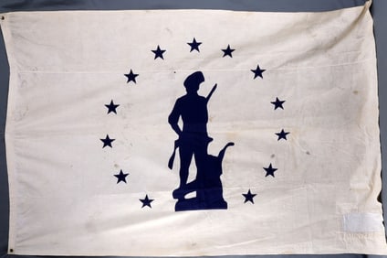 WWII US WAR BONDS MINUTEMAN FLAG 44 X 67