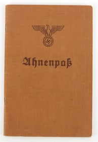 WWII GERMAN THIRD REICH AHNENPASS ARYAN DOCUMENT
