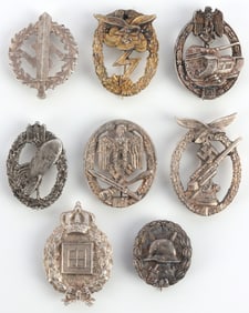 LOT OF 8 WWII GERMAN THIRD REICH BADGES LUFTWAFFE