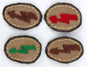 4 THIRD REICH ARMY ARTILLERY SIGNAL BLITZ PATCHES