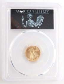 2017 GOLD 1/10 OZT AMERICAN EAGLE PCGS MS70 COIN