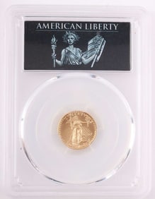2017 GOLD 1/10 OZT AMERICAN EAGLE PCGS MS70 COIN