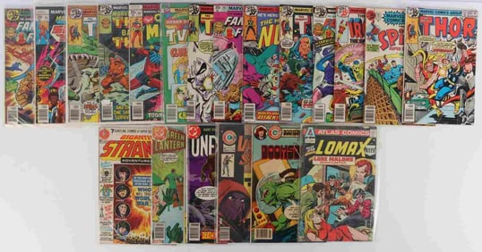 20 VINTAGE COMIC BOOK LOT GREEN LANTERN FANTASTIC