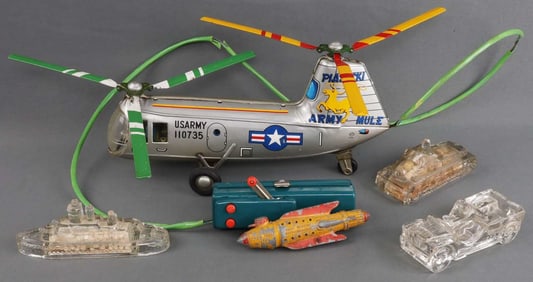 TOY LOT R.F. HELICOPTER CANDY CARS BUCK ROGERS