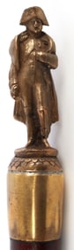 NAPOLEON WALKING STICK IN WOOD & BRASS