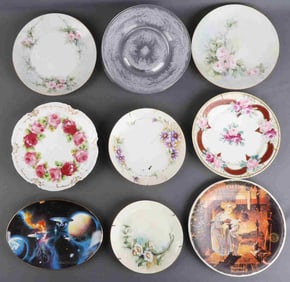 16 7 INCH PAINTED WALL HANGING PLATE LOT
