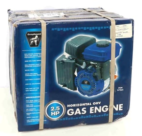 GREYHOUND 2.5 H.P. HORIZONTAL OHV GAS ENGINE NEW