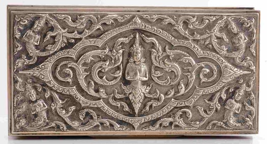 SIAM THAILAND STERLING SILVER TRINKET BOX
